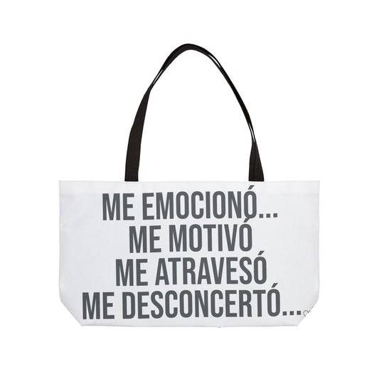 Inspirational Quote Weekender Tote Bag - Perfect for Travel & Getaways